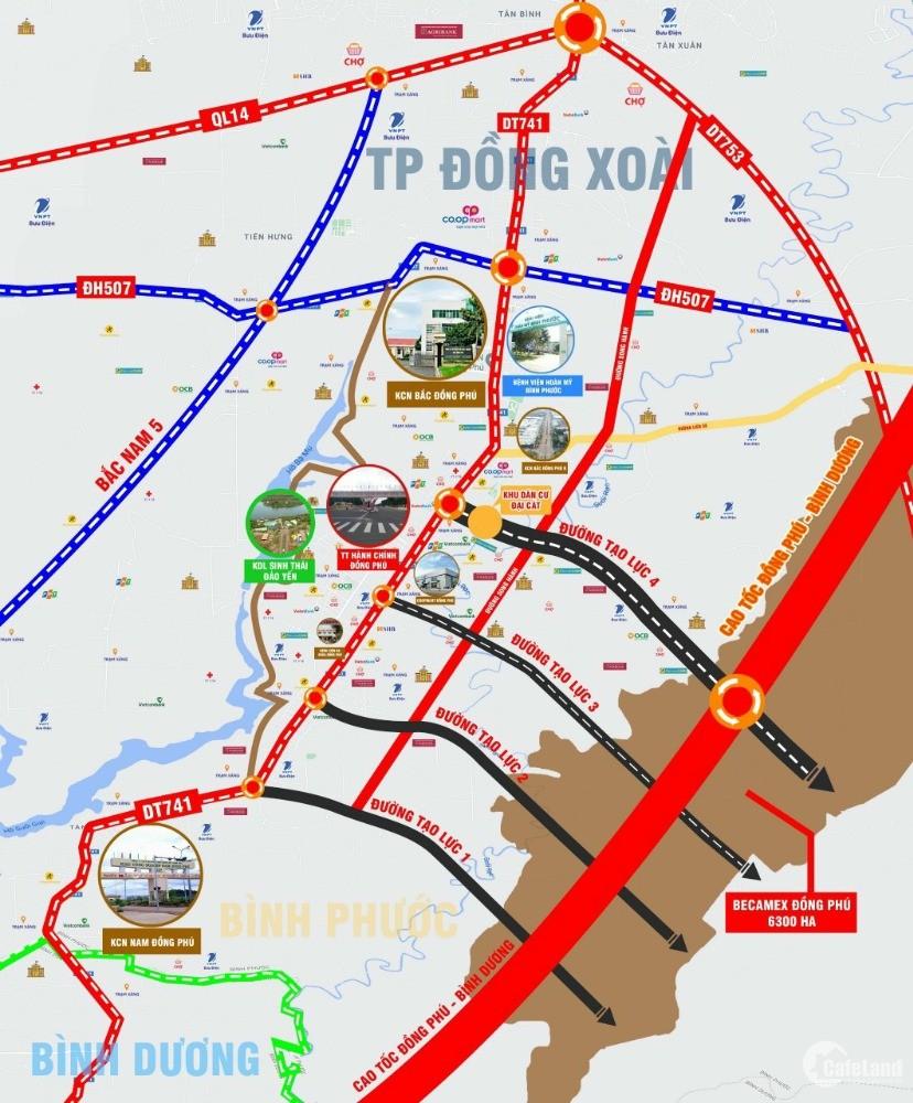 Đường Xuyên Tâm Tân Hưng – Tân Lập, Đồng Phú: Quy hoạch, Hạ Tầng, Kết Nối Và Tiềm Năng Phát Triển
