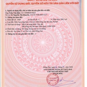 Bán Đất Mặt Đường Xuyên Tâm Tân Lợi Đồng Phú Bình Phước